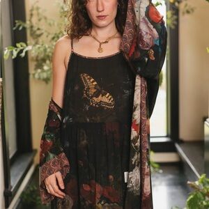 ⭐️MARKET OF STARS⭐️ FLIGHT OF FANCY BOHÉME FULL LENGTH ADJUSTABLE STRAP DRESS